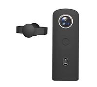 Fututech Silicone Protective Case with Lens Cover for Ricoh Theta SC2 360° Protective Cover for Action Camera Anti-Scratch Anti-Dust Accessories Replacement Part (Black)