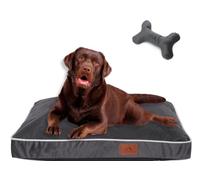 FUUFEE Compact Dog Mattress | 80x60 cm | Easy-Clean Dog Cushion | Washable Medium Dog Bed with Zippered Removable Cover | Ideal Comfort and Durability | Graphite