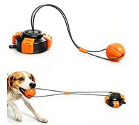 Fuufome Interactive Dog Tug-of-War Toy with Heavy-Duty Suction Base, Bite-Resistant Rope, Elastic Chew Ball,Tough Dog Toys for Aggressive Chewers Large Medium Breed