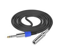 FUUGlan 6.35mm Stereo Auditory Extension Cable Male To Female Multiple Lengths For Professional Auditory Setups
