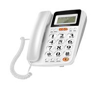 FUUGlan Fixed Landline Phone Desktop Telephone For Corporate Offices And Hospitality Caller Identification Caller Diaplsy Telephone