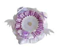 FUUGlan Handmade Lace Badge Holder with Bells Ornament Stylish Brooch Pin Organiser Display Stand for Jewelry and Accessories