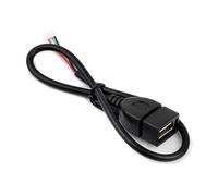 FUUGlan MX1.25 4Pin To USB Power Cable USB A Female Data Transfer For Lyra Plus About 30cm/11.8in Cable Length PC Cooling Fan Adapter