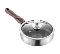 FUUGlan Nonstick Skillets Efficient Skillets Frying Pans 316 Stainless Steel Texture Suitable for Frying Fish and Grilling Meats Cooking Pans