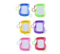 FUUGlan Pack of 6 Small Doodles Boards Keychains Reusable Drawing Pad Portable Art Tool Present for Kids