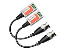FUUGlan Passive Video Balun Connectors BNC Passive Transceiver Cable For Surveillances Camera Systems 200m Extendable Ranges CCTV Transceiver