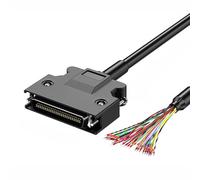 FUUGlan SCSI Data Cable With Terminals Push-up/Screw Lock 28AWG Wire Single Head CN14P CN20P CN26P CN36P CN50P 6 Length Option