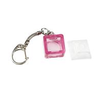 FUUGlan Translucent Keychain Pendant For Testing Mechanical Keyboard Switches Stress Relief Tool With DSA Keycap 1Set 20x20x12mm Improve Typing With This Keychain Pendant