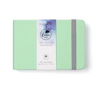 Fuumuui 24 Sheets Watercolour Journal 4 x 6 in, 100% Cotton Watercolour Paper 140LB/300GSM, Cold Pressed Travel Watercolor Sketchbook for Art Painting, Drawing, Mixed Media