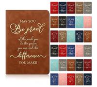 Fuutreo 30 Pcs Thank You Gifts A5 Leather Journal Notebook Bulk Pocket Small Notepad for Employee Appreciation Thank You Coworker Secretary Assistant Nurse Teacher Gift for Women Men (Proud)