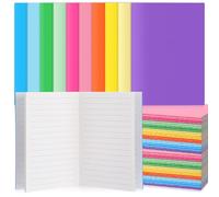 Fuutreo 300 Pack Small Notebooks Bulk Kraft Pocket Notebooks 4.1" x 5.8" Mini Journals 24 Sheets/48 Pages Lined Memo Notepads for Students Teens for School, Office, Writing, Drawing(Multiple Colors)