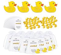 Fuutreo 60 Set Yellow Duck Brooches with You're Awesome Cheer Card Duck Pins for Employee Appreciation Gift (Yellow)