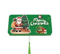 Fuuxtci Christmas Card Holder with 10 Compartments for Stocking Fillers Christmas Foldable Card Holder for Friends Birthday Party Family Reunion Valentine's Day Festive