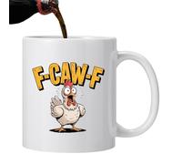 Fuuxtci Extraordinary Coffee Cups, 330 ml Rooster Ceramic Mug, Rooster Tea Container, Perfect for Colleagues and Women for Tea, Coffee, Milk, Hot Chocolate and Drinks at Work