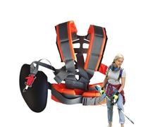 Fuuxtci Lawn Trimmer Carry Strap, Lawn Mower Backpack Strap, Ergonomic Remover, Lawn Mower Strap for Garden Care and Trimming Work