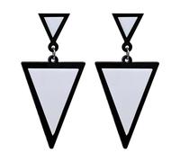 Fuvirou Geometric Acrylic Earrings for Women Girls Retro Fashion Acrylic Triangle Dangle Drop Earrings Resin Colorful Neon Statement Earrings Jewelry Gifts, Acrylic