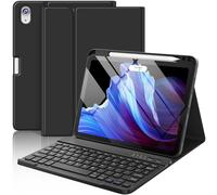 FUWANG Keyboard Case for iPad Air 11 inch (M2) 2024 & 10.9 Inch iPad Air 5th 4th Generation Case with Keyboard - Detachable Bluetooth Folio Cover for iPad Air 11 inch 2024/ Air 5th/4th (Black)