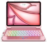 FUWANG Touch for iPad Air 11 inch & 5th & 4th Gen Case with Keyboard - Only Support 180 Flip Backlit Keyboard with Multi-Touch Trackpad