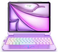 FUWANG Touch for iPad Air 11 inch & Air 5th 4th Generation Case with Keyboard - Only Support 180 Flip Backlit Keyboard with Multi-Touch Trackpad for iPad Air 11 inch M3 M2/Air 5 Air 4th Gen