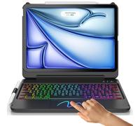 FUWANG Touch Keyboard Case for iPad Air 11-inch (M4 2026/M3 2025/M2 2024) & Air 5th 4th Generation, 180 Flip Backlit Keyboard with Multi-Touch Trackpad for iPad Air 11 inch/Air 5th/Air 4th, Black