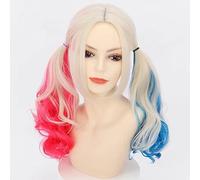 Fuwariko® Fashion Cosplay Wigs For Women | Anime Wigs For Women| Ideal for Halloween, Fancy Dress, Cosplay, Crossdressing (Harley Quin)