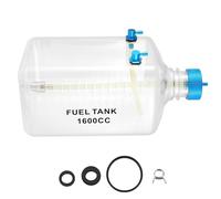 FUWIND Fuel Tank Petrol Transparent Plastic Bottle 1600CC CNC for RC Gas and Nitro Airplane