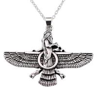 FUWIND necklace pendant jewelry Ahura Mazda Statement Necklace Men Zoroastrianism Iranian Cuture Persian Empire Necklaces for Women birthday party Gift