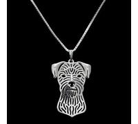 FUWIND necklace pendant jewelry Fashion Women's Cutout Pendant Necklaces Lovers Jewelry Pet Border Terrier Necklaces Christmas birthday party gifts