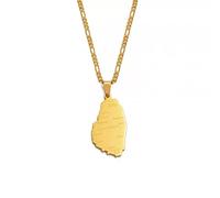 FUWIND necklace pendant jewelry ST. Vincent Map With City NamePendant Necklaces Saint Vincent Maps Jewelry Christmas Birthday Gift