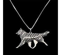 FUWIND necklace pendant jewelry Women's Movement Dog Necklaces Belgian Groenendael/Necklaces For Lovers Christmas birthday party gifts
