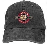 FUWIND Retro Baseball cap Runxin Personalized Indian Motorcycle Riders Group Logo Cool Hat Cap for Man Black Birthday gifts