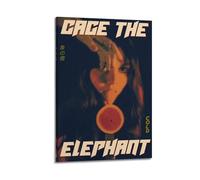 FUWKKZM Cage The Elephant Poster Decorative Painting Canvas Wall Art Living Room Poster Bedroom Painting Frame-style 08x12inch(20x30cm)