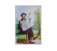 FUWKKZM Circus Performer Emmett Leo Kelly Poster Decorative Painting Canvas Wall Art Living Room Poster Bedroom Painting Unframe-style 12x18inch(30x45cm)
