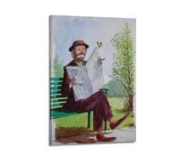 FUWKKZM Circus Performer Emmett Leo Kelly Poster Decorative Painting Canvas Wall Art Living Room Poster Bedroom Painting Frame-style 08x12inch(20x30cm)