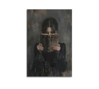 FUWKKZM Victorian Woman Reading Bookish Poster Decorative Painting Canvas Wall Art Living Room Poster Bedroom Painting Unframe-style-1 16x24inch(40x60cm)