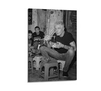 FUWKKZM Vintage Black And White Anthany Baurdain-Head Chef Poster Decorative Painting Canvas Wall Art Living Room Poster Bedroom Painting Frame-style-14 24x36inch(60x90cm)