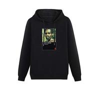 fuwo Hooded Death Grips Ex Military Long Sleeve Sweatshirts Black 3XL