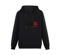 fuwo Hooded Guy'S Eat Sleep Dota Long Sleeve Sweatshirts Black L