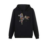 fuwo Hooded Jethro Tull Tribute Long Sleeve Sweatshirts Black S