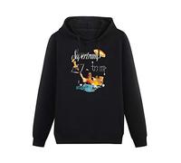 fuwo Hooded Supertramp Long Sleeve Sweatshirts Black L