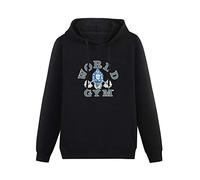fuwo Hooded World Gym Long Sleeve Sweatshirts Black L