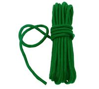 Fuwok 2/3/4/6/8/10MM 20M(64ft) Nylon Rope,Rattail Silk Cord,All Purpose Rope,Assorted Colors Nylon String Twisted Durable Long Ropes (Green, 10mm)