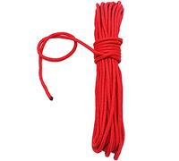 Fuwok 2/3/4/6/8/10MM 20M(64ft) Satin Nylon Trim Cord,Rattail Silk Cord,All Purpose Rope,Assorted Colors Nylon String Twisted Durable Long Ropes (Red, 2mm)