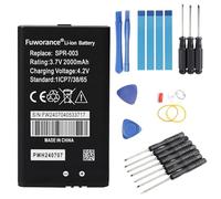 Fuworance 2000mAh 3.7V Battery Compatible with Nintendo 3DS XL, New 3DS XL, 3DS LL Compatible with Switch SPR-003 Game Console Li-ion Replacement Battery with Repair Tools