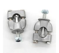 Fuworance 22mm 7/8" Motorbike Handlebar Riser Universal Motorcycle Handlebar Mount Fixed Clamp Lifter Handlebar Holder Grips Fit for ATV Dirt Bike Handlebars Aluminum Alloy 2Pcs Silver
