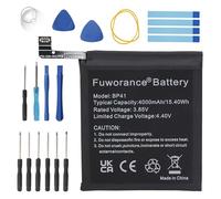 Fuworance 4000mAh 3.85V BP41 Replacement Battery Compatible with Xiaomi Mi 9T M1903F10G Compatible with Redmi K20 M1903F10I Mobile Phone Rechargeable Li-ion Battery High Capacity Long-Lasting Tool Kit