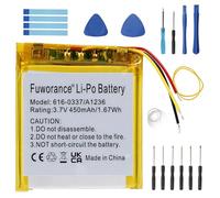 Fuworance 450mAh 3.7V A1236 616-0337 Battery Compatible with iPod Nano 3rd G3 4GB 8GB 616-0311, 616-0333 Music Player Video 1.67Wh Lithium Polymer Battery