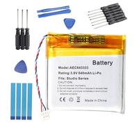 Fuworance 640 mAh 3.8V AEC643333 Replacement Li-ion Battery Compatible with Beats Studio 2.0 3.0 Bluetooth Headphones Wireless Headset Lithium Polymer Battery