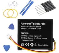 Fuworance 800mAh 3.7V 533-000018 Replacement Battery Compatible with Logitech MX Revolution, G930 Gaming Headset F12440097, L-LY11 Li-ion Headset Mouse Keyboard Battery with Repair Tools