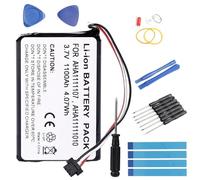 Fuworance GPS Battery Compatible with Tomtom Go 6100, Go 600, Go 610, Go 620 World, Go 620 (2016), Go Essential 4FA60, AHA1111107 + Repair Tool 1100 mAh Lithium-Ion Batteries